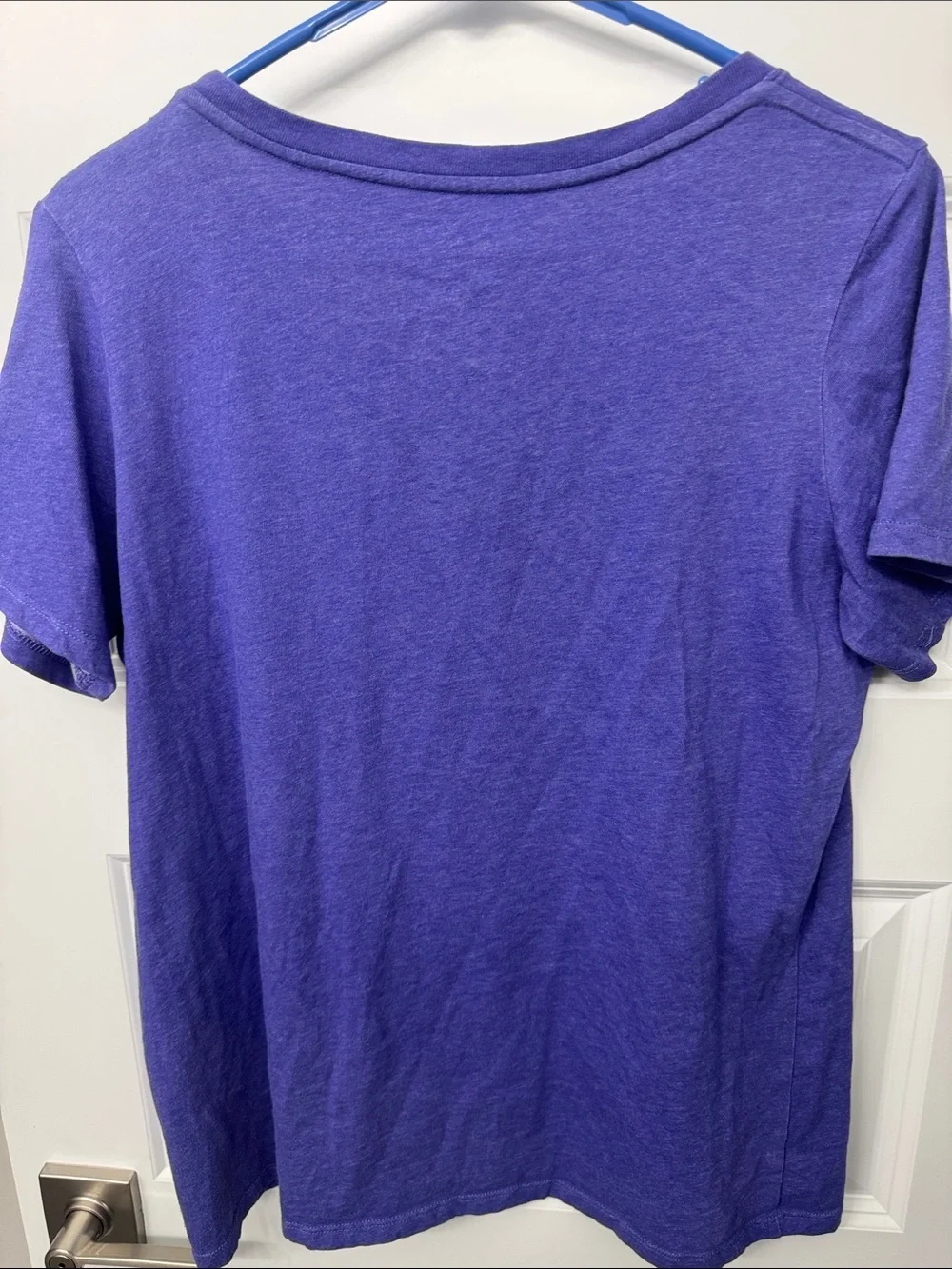 Nike Women’s V-Neck Performance Tee in Purple